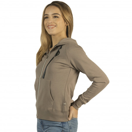 Sudadera con cremallera para mujer Naousa Flags & Cup