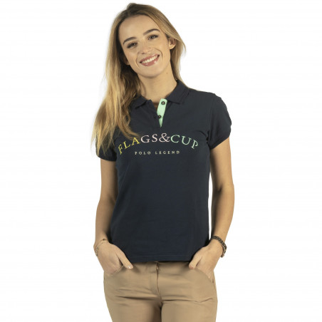 Polo femenino Kalamata Flags & Cup