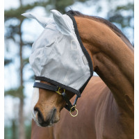Máscara anti-moscas Horseware Amigo Plata / gris oscuro