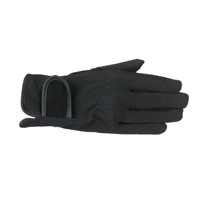 Guantes jinete multi-stretch Horze Negro