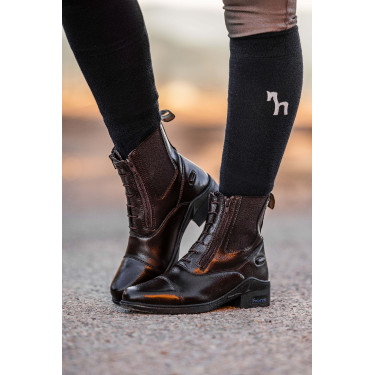 Botas Horze de cuero Horze Kingston con doble cremallera para mujer Botas Horze de cuero Horze Kingston con doble cremallera para mujer