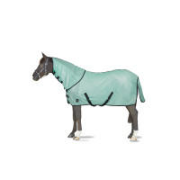 Cobertura antimoscas Horze Paso Fino con cuello desmontable y protección UV Arroyo verde