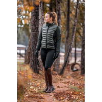 Chaleco de equitación ultraligero sin mangas B Vertigo Sia para mujer Verde hiedra