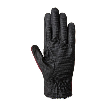 Guantes de equitación de verano Horze Nichelle para mujer Port Royale Burdeos