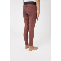 Leggings de equitación con silicona Horze Leighton Adolescente de asiento completo con forro cálido Roano rojo Leggings de equitación con silicona Horze Leighton Adolescente de asiento completo con forro cálido Roano rojo