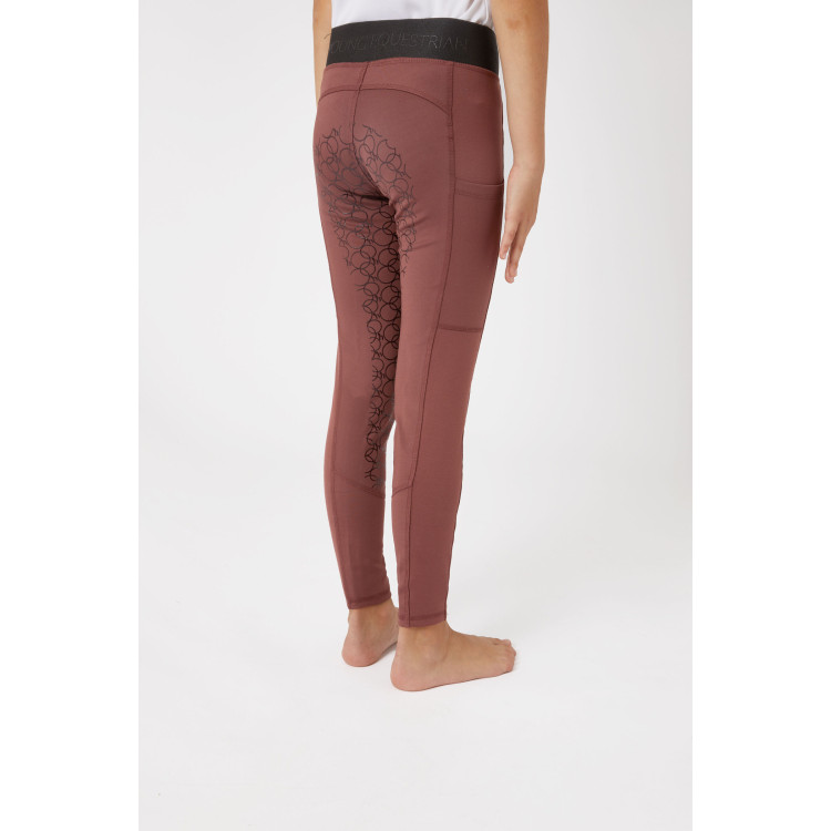 Leggings de equitación con silicona Horze Leighton Adolescente de asiento completo con forro cálido Leggings de equitación con silicona Horze Leighton Adolescente de asiento completo con forro cálido