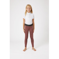 Leggings de equitación con silicona Horze Leighton Adolescente de asiento completo con forro cálido Roano rojo Leggings de equitación con silicona Horze Leighton Adolescente de asiento completo con forro cálido Roano rojo