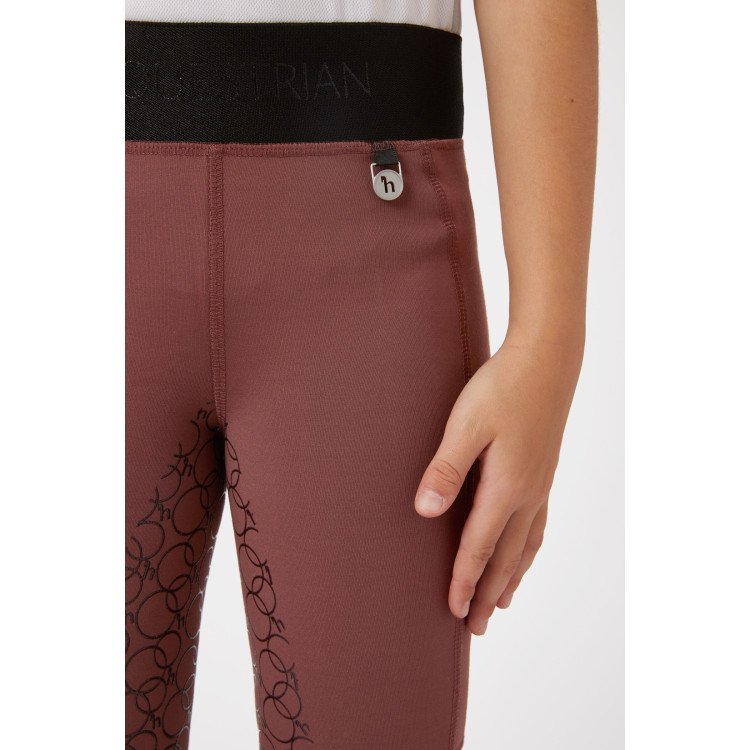 Leggings de equitación con silicona Horze Leighton Adolescente de asiento completo con forro cálido Leggings de equitación con silicona Horze Leighton Adolescente de asiento completo con forro cálido