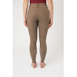 Pantalón de equitación con refuerzos Grip Horze Grand Prix Pro para mujer Marrón gris hierro