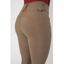 Pantalón de equitación con refuerzos Grip Horze Grand Prix Pro para mujer Marrón gris hierro