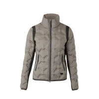 Chaqueta de equitación acolchada Horze Shelly para mujer Marrón colmenilla