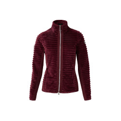 Chaqueta de equitación polar a rayas Horze Della para mujer
