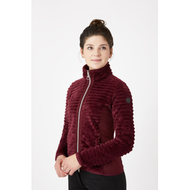 Chaqueta de equitación polar a rayas Horze Della para mujer Chaqueta de equitación polar a rayas Horze Della para mujer