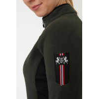 Chaqueta de equitación polar elástica B Vertigo Cleo para mujer Verde hiedra Chaqueta de equitación polar elástica B Vertigo Cleo para mujer Verde hiedra