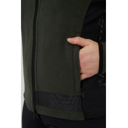 Chaqueta de equitación polar elástica B Vertigo Cleo para mujer Verde hiedra Chaqueta de equitación polar elástica B Vertigo Cleo para mujer Verde hiedra