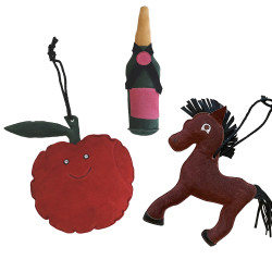 Juguete de cuero para caballos - Antiestrés equino
