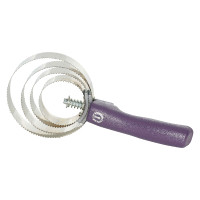 Peine curry metálico redondo con mango Imperial Riding Mora Burdeos Peine curry metálico redondo con mango Imperial Riding Mora Burdeos