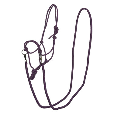 Cabezada de cuerda Imperial Riding Ambient Mora Burdeos
