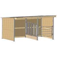 Separación de alimentación para extensión de refugio de prado a 1 agua La Gee