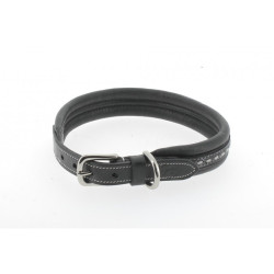 Collar para perro Pénélope Point Sellier Viejo modelo negro