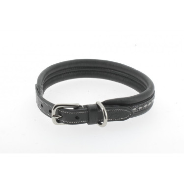 Collar para perro Pénélope Point Sellier Viejo modelo negro