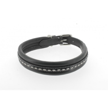 Collar para perro Pénélope Point Sellier Viejo modelo negro