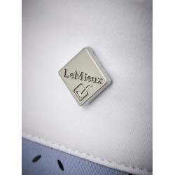 Polo de concurso manga corta Olivia LeMieux Niebla Azul