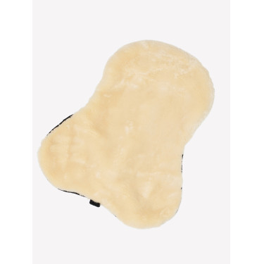 Funda de asiento LeMieux Simuwool Natural Marr&amp;oacute;n