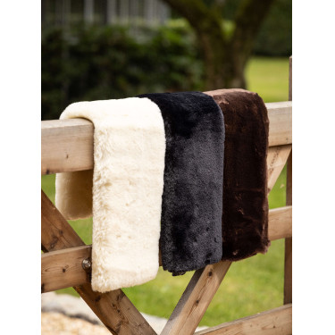 Fundas para cincha de adiestramiento LeMieux Simuwool para deslizar Natural Marr&amp;amp;amp;oacute;n