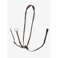 Martingala con anillos Kudos LeMieux Habana / plata Marrón