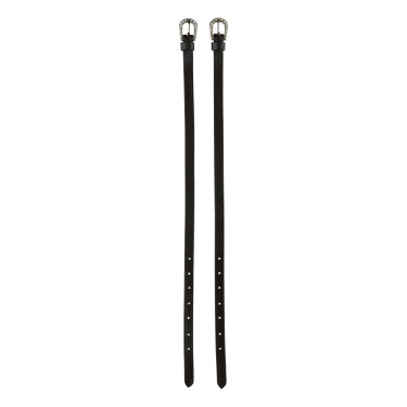 Tirillas de espuelas Marsella Horze hebilla con strass Marrón oscuro / plata