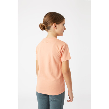 Camiseta Calina con bordado Horze para niño Rosa camarón