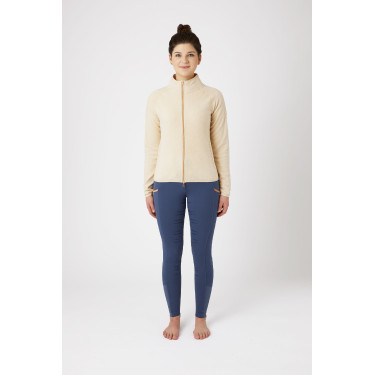 Dames fleecevest Zelda Horze Tapioca beige Dames fleecevest Zelda Horze Tapioca beige