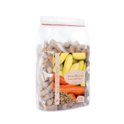 Galletas de plátano y zanahoria Horze Golosinas 2,5 kg Galletas de plátano y zanahoria Horze Golosinas 2,5 kg