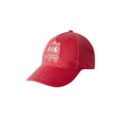 Gorra con logo B Vertigo Rojo rosa agracejo