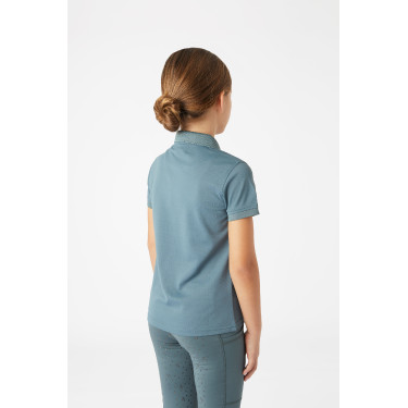 Polo funcional Rae Horze para niño Azul duende