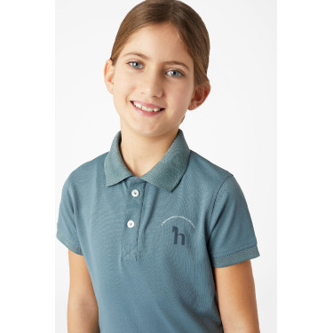 Polo funcional Rae Horze para niño Azul duende
