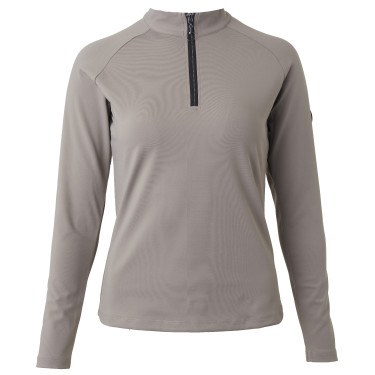 Camiseta técnica para mujer Horze Karla Madera a la deriva Gris
