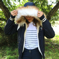 Cazadora Pénélope Lyon Marine / off white