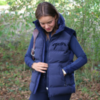 Chaqueta acolchada Pénélope Sonia sin mangas Azul marino