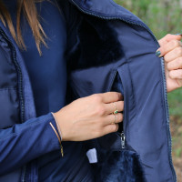 Chaqueta acolchada Pénélope Sonia sin mangas Azul marino Chaqueta acolchada Pénélope Sonia sin mangas Azul marino