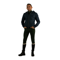Sudadera con cremallera para hombre bimateria Sauvo Flags & Cup