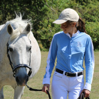 Camisa de concurso Pénélope Showshirt Azul ártico Camisa de concurso Pénélope Showshirt Azul ártico