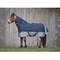 Manta Equi-Theme Tyrex 600 D Azúl marino / gris Manta Equi-Theme Tyrex 600 D Azúl marino / gris