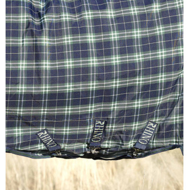 Manta Horseware Rhino Wug Vari-Layer 450g Verde a cuadros / azul marino