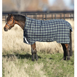 Manta Horseware Rhino Wug Vari-Layer 450g Verde a cuadros / azul marino