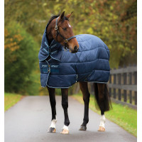 Manta Horseware Amigo Insulator Plus 350g con cubrecuello Marino / marino / blanco
