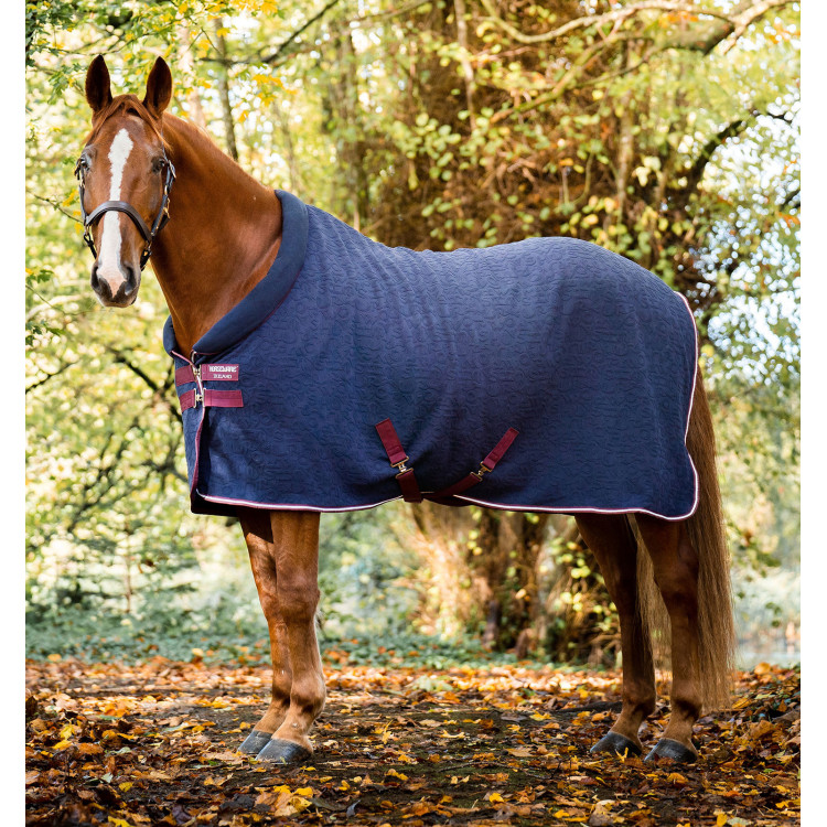 Manta polar Horseware en relieve Cozy Neck