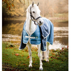 Forro Horseware 100g Eco Sarcelle eco print / gris Azul Forro Horseware 100g Eco Sarcelle eco print / gris Azul