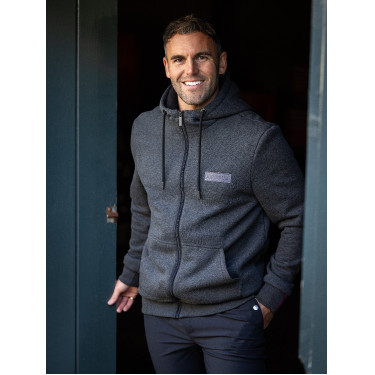 Sudadera con capucha y cremallera para hombre LeMieux de forro polar Sudadera con capucha y cremallera para hombre LeMieux de forro polar